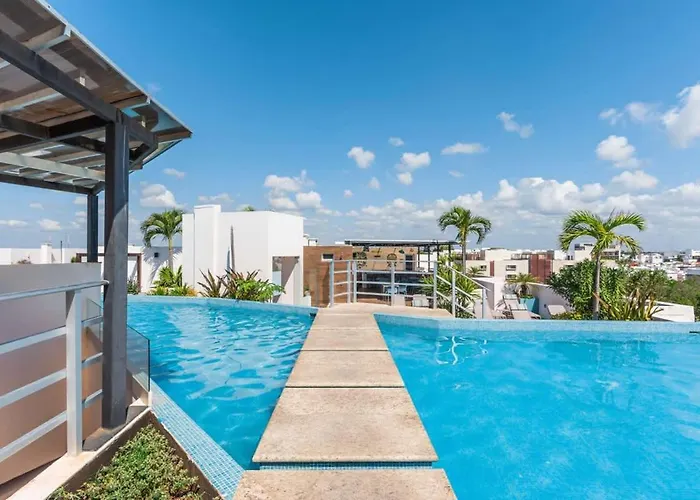 Beautiful 2br Ph, Private Rooftop, Sauna, Gym Playa del Carmen